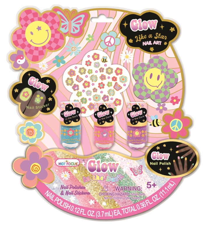 Sada laků a samolepek na nehty pro děti