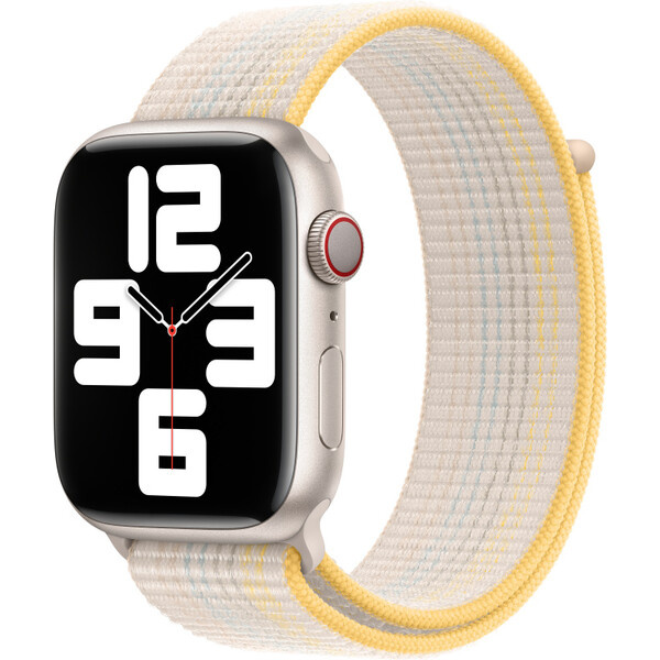 Apple Watch 49/45/44/42mm hvězdně bílý provlékací sportovní řemínek Hvězdně bílá