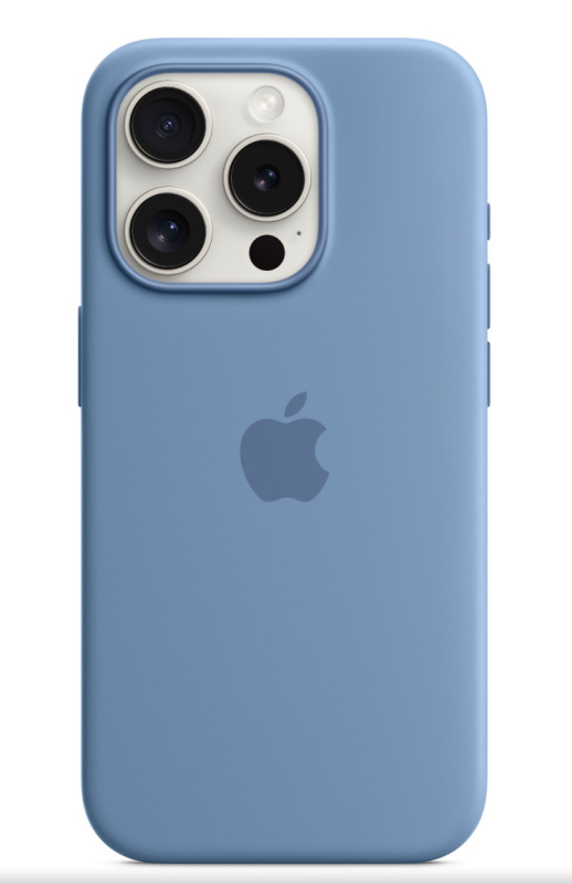 Apple Silikonový Kryt s MagSafe pro iPhone 15 Pro – Winter Blue