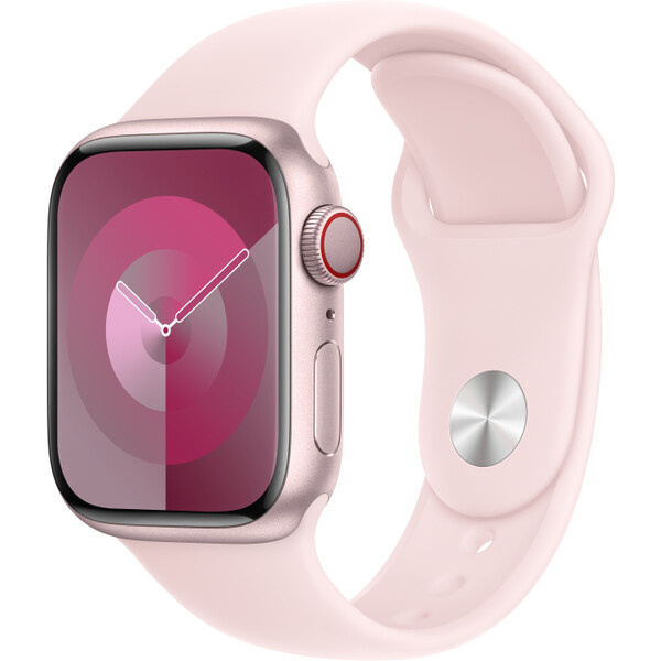 Apple Watch 49/45/44/42mm světle růžový sportovní řemínek M/L Světle růžová