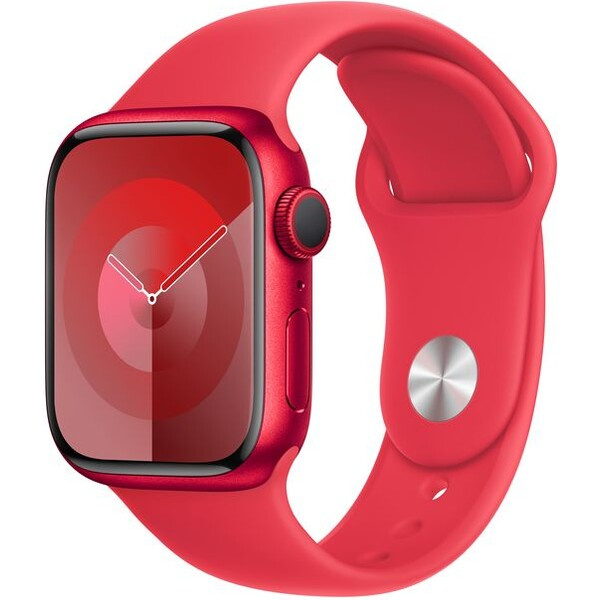 Apple Watch Series 9 41mm (PRODUCT)RED hliník s (PRODUCT)RED sportovním řemínkem M/L Červená