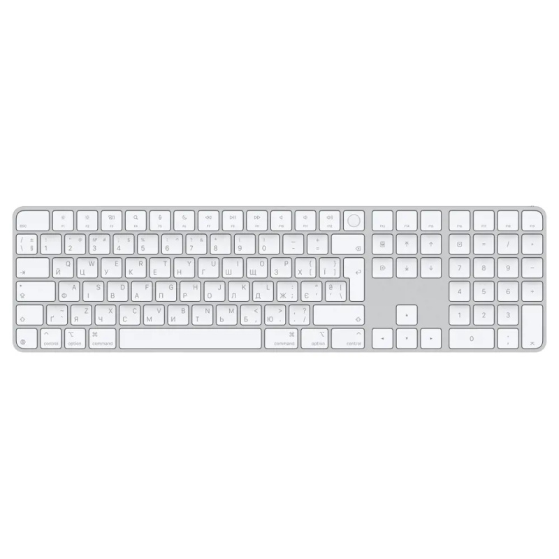 Apple Magic Keyboard Numeric Touch ID/Bezdrátová Bluetooth/UA layout/Bílá
