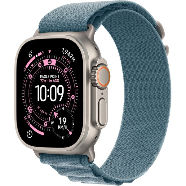 Apple Watch Ultra 3 (2025) 49mm Přírodní titan se světle modrým alpským tahem S