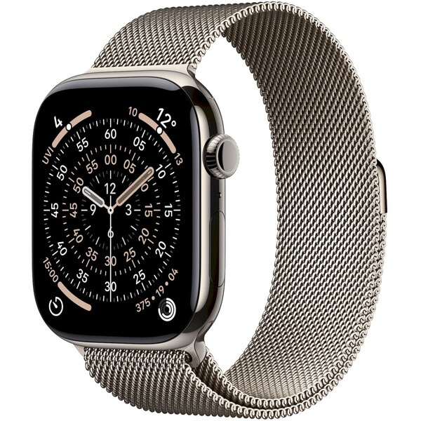 Apple Watch Series 11 Cellular (42mm) Přírodní titan s přírodním milánským tahem