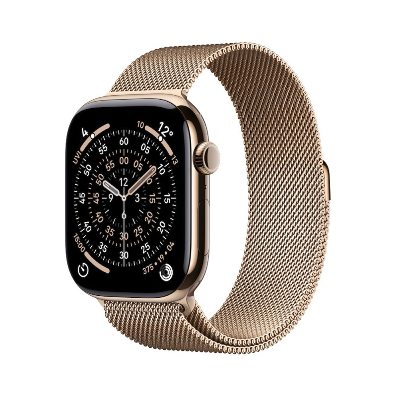 Apple Watch Series 11 Cellular (42mm) Zlatý titan se zlatým milánským tahem