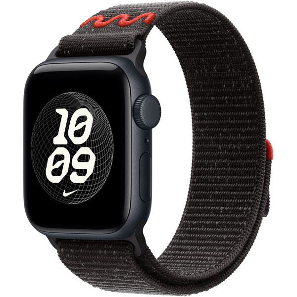 Apple Watch 41/40/38mm Midnight Black provlékací sportovní řemínek Nike