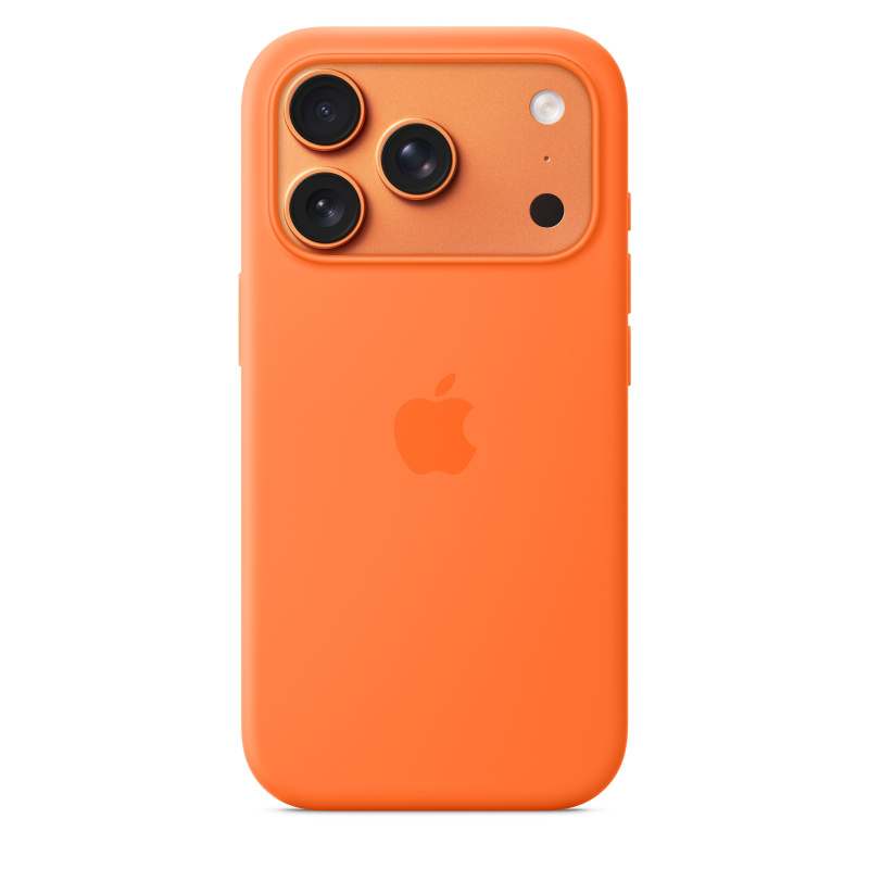 Apple silikonový kyt s Magsafe na iPhone 17 Pro oranžový Oranžová