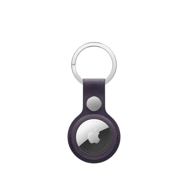 Apple FineWoven klíčenka na AirTag MGG04ZM/A Půlnočně fialová