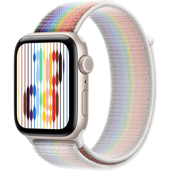 Apple Watch 49/46/45/44mm provlékací sportovní řemínek Pride Edition