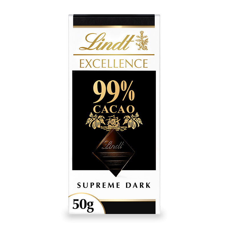 Lindt EXCELLENCE Extra hořká čokoláda 99% kakaa 50g