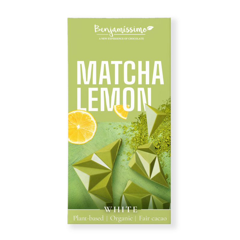 Benjamissimo Čokoláda Matcha a Citron, 70g