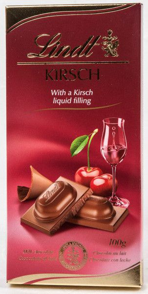 Lindt Mléčná čokoláda s třešňovou náplní