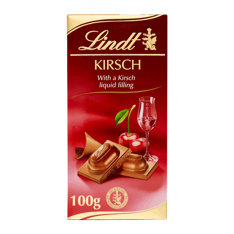 Mléčná čokoláda Lindt s třešňovou náplní 100g