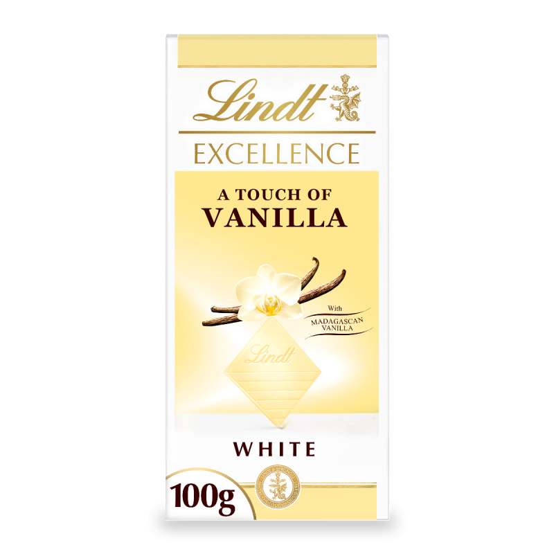 Lindt EXCELLENCE Extra bílá čokoláda s vanilkovou příchutí 100g