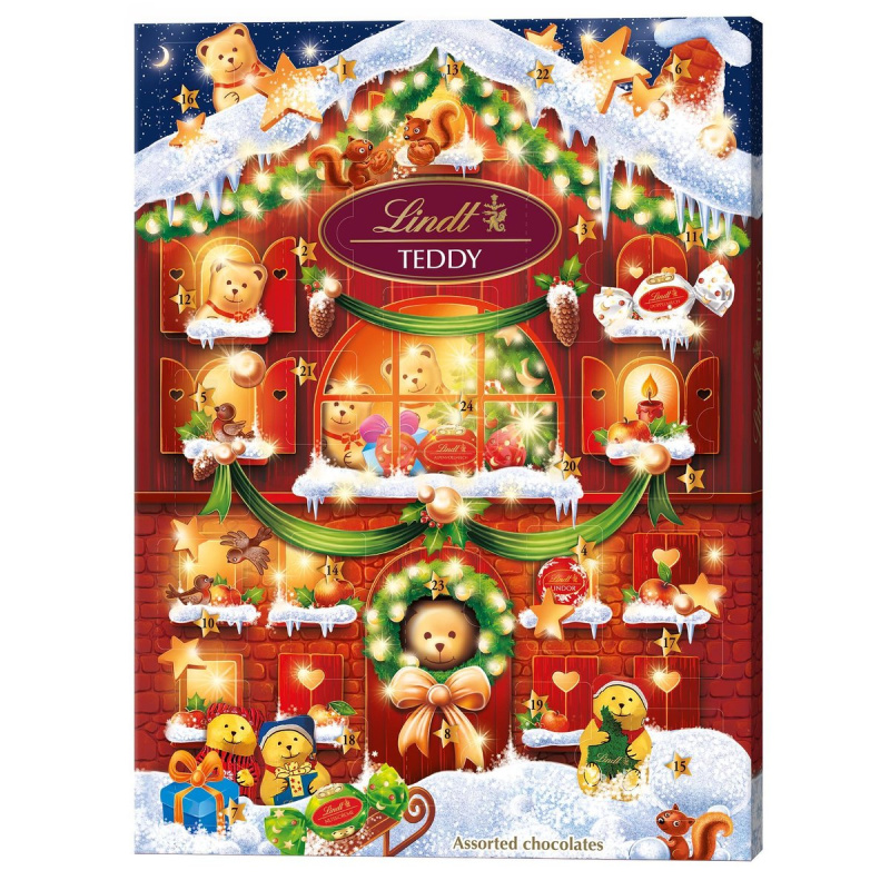 Lindt Medvídkův vánoční adventní kalendář