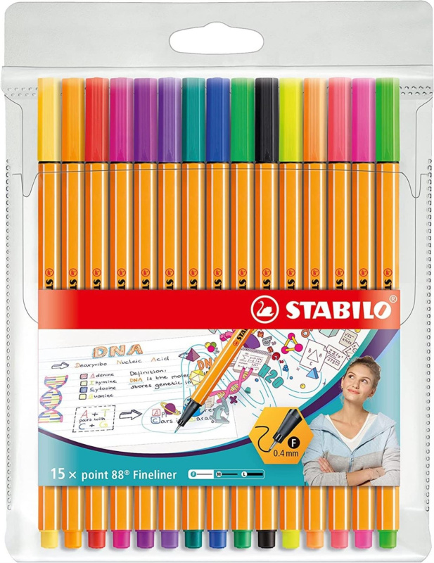 Liner Stabilo Point 88 sada 15 barev Stabilo