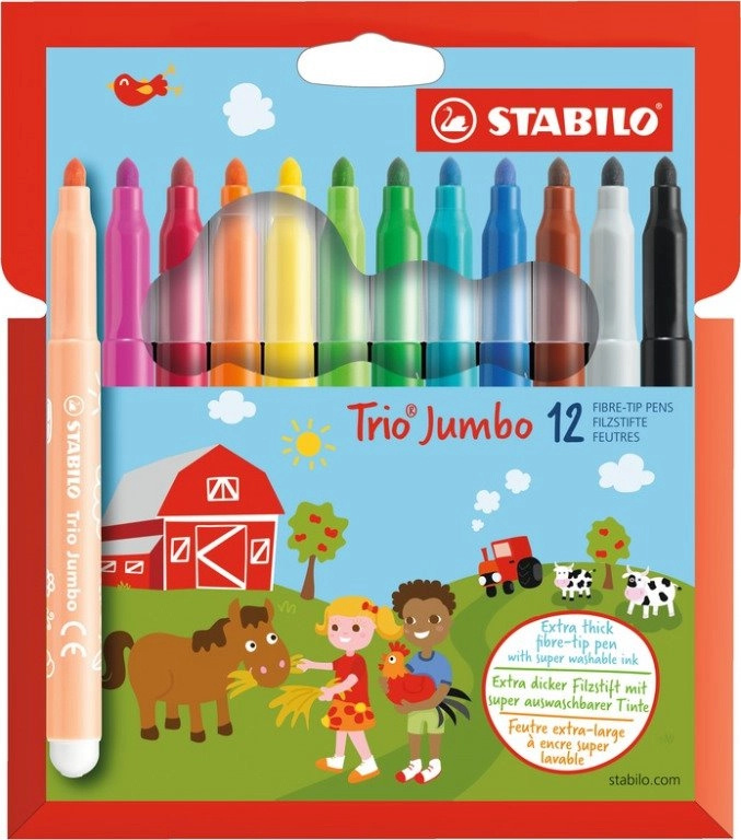 STABILO Trio Jumbo 12 fixů