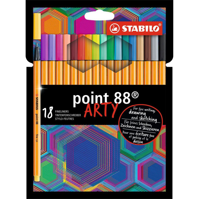 STABILO 8818-1-20 ARTY Jemný liner point 88  18 ks pouzdro
