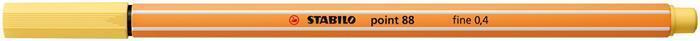 Liner Stabilo Point 88, 0,4mm - světle žlutá