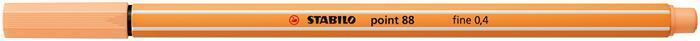 Liner Stabilo Point 88, 0,4mm - světle oranžová