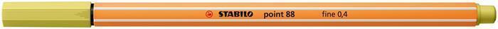 Liner Stabilo Point 88, 0,4mm - hořčičná