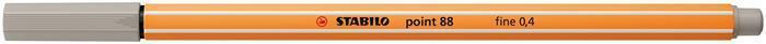 Liner Stabilo Point 88, 0,4mm - teplá šedá