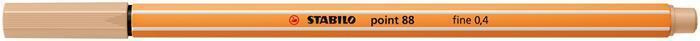 Liner Stabilo Point 88, 0,4mm - tělová