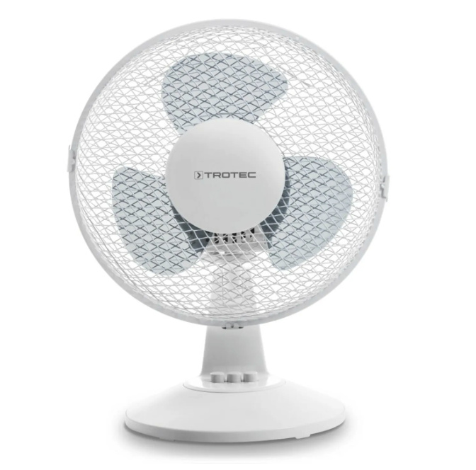 TROTEC TVE 10 - Tichý stolní ventilátor s oscilací 80° | 25 W