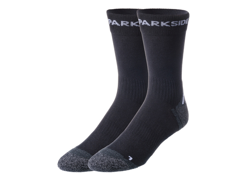 Parkside® Pánské pracovní ponožky, 2 páry (černá, 39/42)