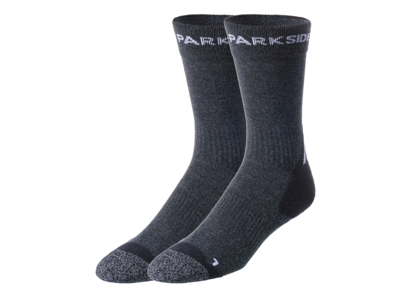 Parkside® Pánské pracovní ponožky, 2 páry (šedá, 43/46)