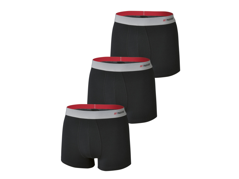 Parkside® Pánské boxerky, 3 kusy (4/S, černá)