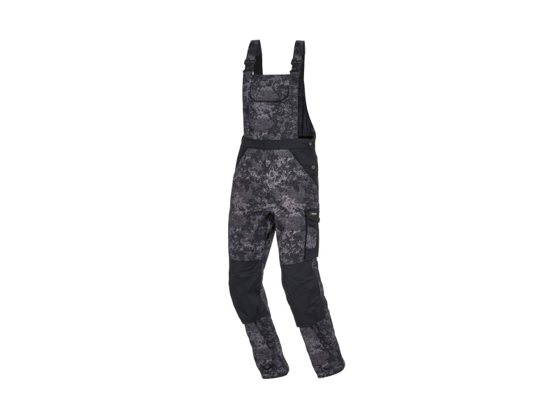 Parkside® Pánské pracovní kalhoty s laclem (vzorovaná, 52)