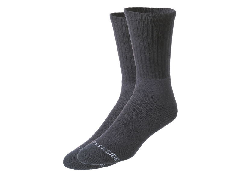 Parkside® Pánské pracovní ponožky, 2 páry (černá, 43/46)
