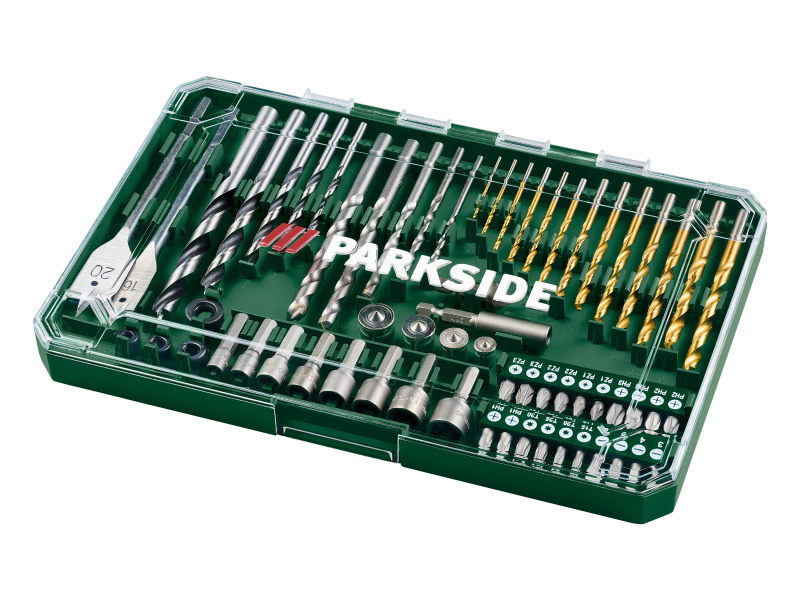 Parkside® Sada vrtáků a bitů, 63dílná