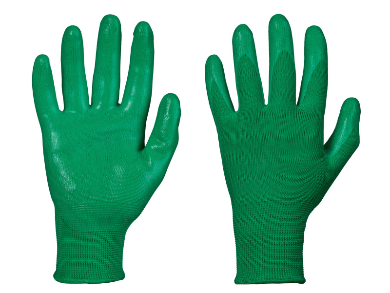 Parkside® Nitrilové zahradní rukavice (zelená, 9)