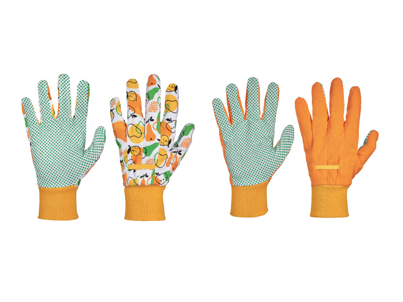 Parkside® Zahradní rukavice, 2 páry (oranžová/žlutá, 7)