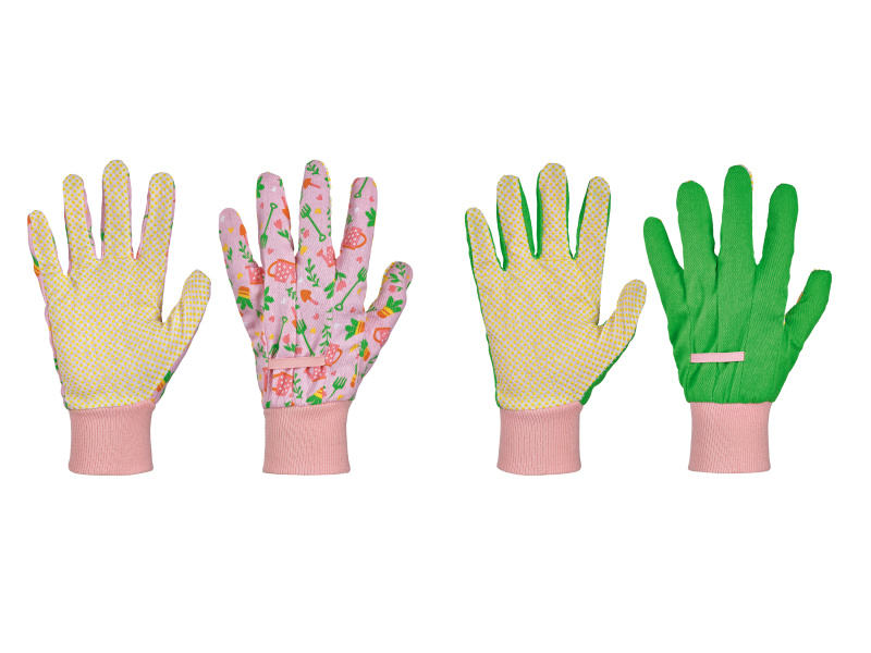 Parkside® Zahradní rukavice, 2 páry (zelená/růžová, 9)