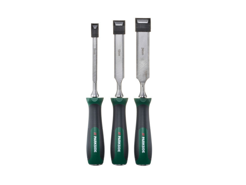 Parkside® Sada pilníků / rašplí / drátěných kartáčů / dlát, 3dílná (sekáče)