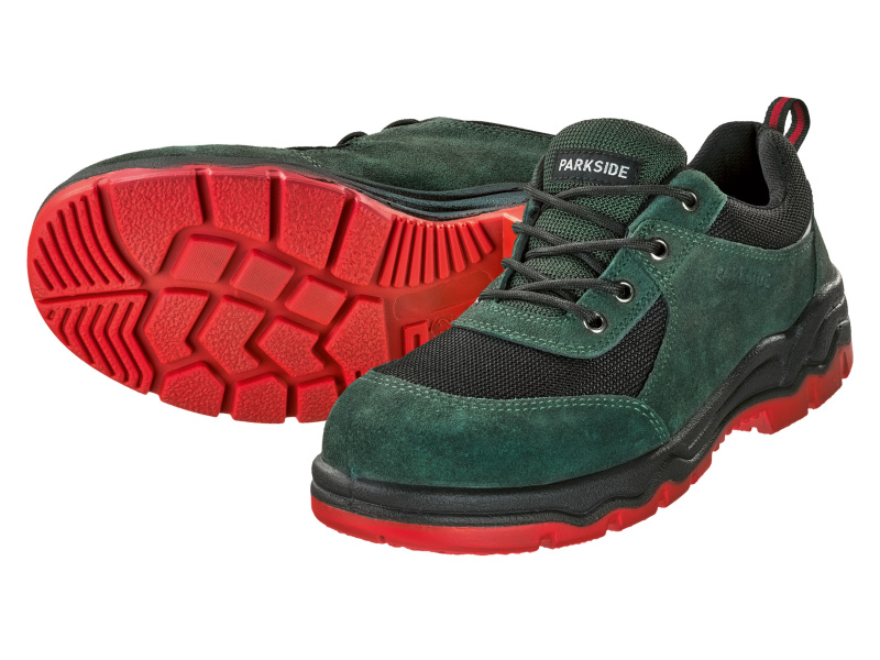 Parkside® Pánská kožená bezpečnostní obuv S3 (zelená, 42)