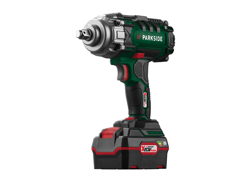 Parkside® Aku rázový utahovák na kola auta Passk 20-Li C4, 4 Ah