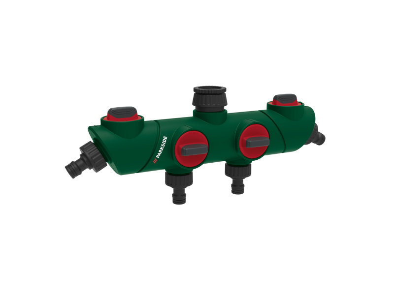 Parkside® Zalévací tyč / Zahradní postřikovač / 4cestný rozdělovač vody (4cestný rozdělovač vody)