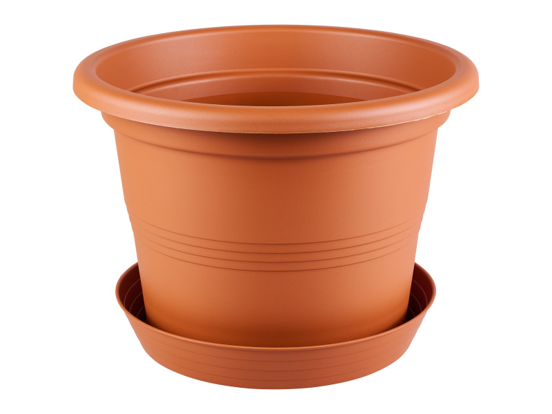Parkside® Květináč s miskou Winchester, Ø 34 cm (cihlová)