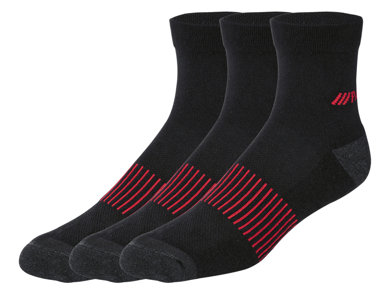 Parkside® Pánské pracovní ponožky, 3 páry (černá, 39/42)