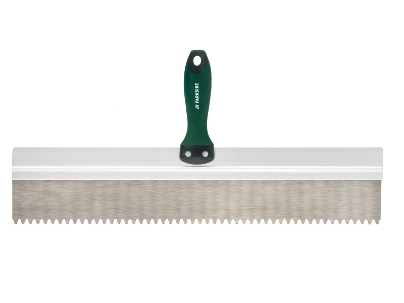 Parkside® Špachtle na plochy / Sada špachtlí / Sada zednických lžic (vroubkovaná špachtle, 50 cm)