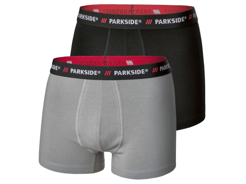 Parkside® Pánské boxerky, 2 kusy (černá/šedá, 5/M)