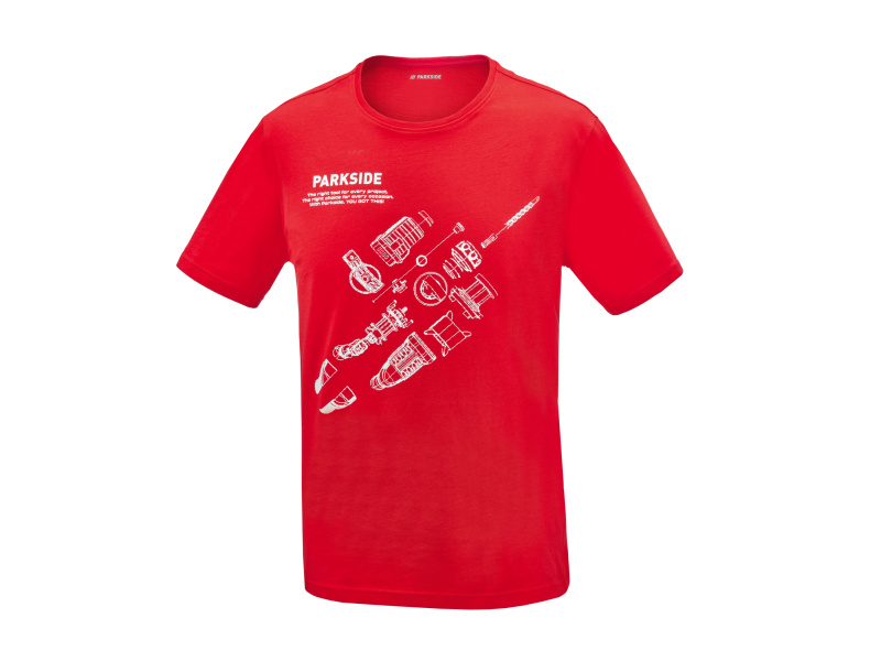 Parkside® Pánské triko s BIO bavlnou (červená, L (52/54))