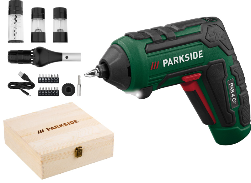Parkside® Sada aku šroubováku s grilovacím příslušenstvím BBQ PAS 4 D7, 15dílná