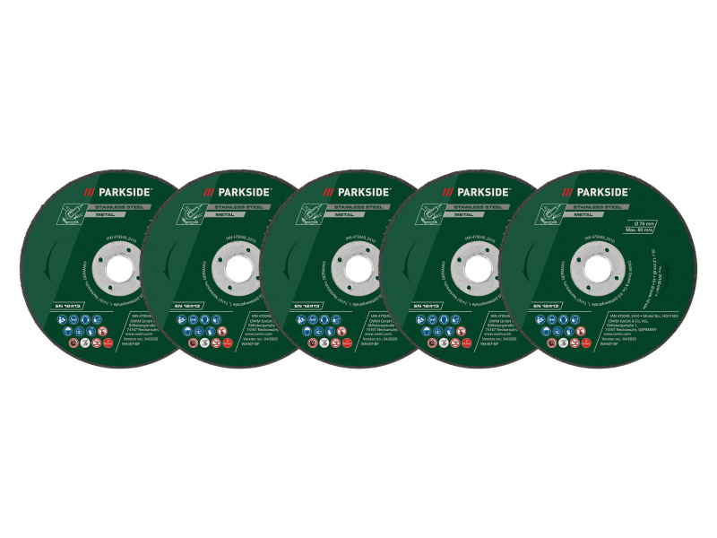 Parkside® Sada řezných a hrubovacích kotoučů / Diamantový řezný kotouč (řezné kotouče na kov, 5 kusů)