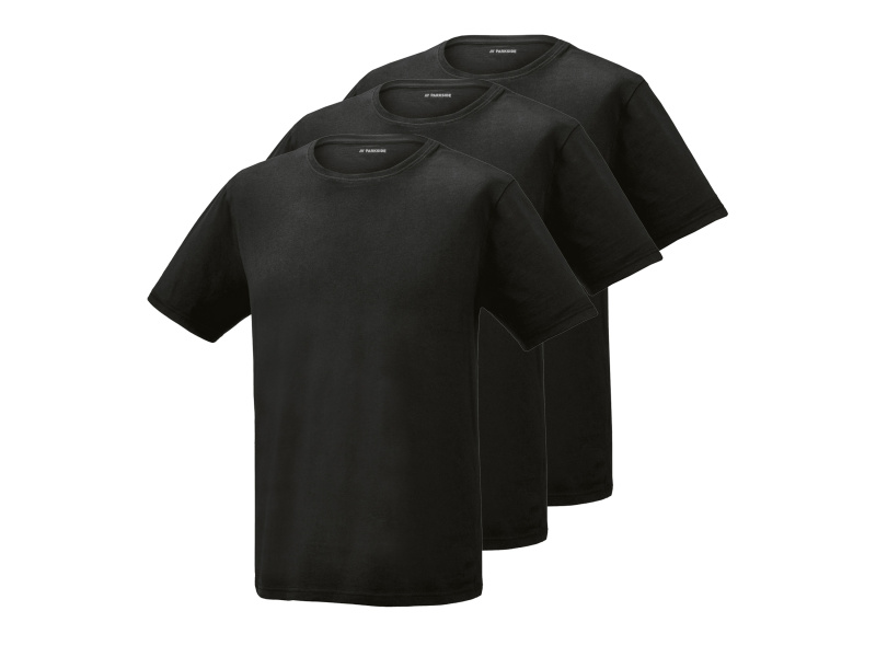 Parkside® Pánské triko, 3 kusy (černá, M (48/50))