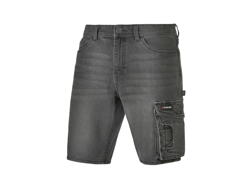 Parkside® Pánské džínové pracovní bermudy (černá, 58)